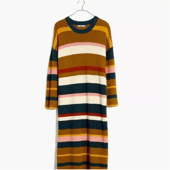 SOLD!! Madewell Striped Sweater Midi Dress - Picture 6 of 6